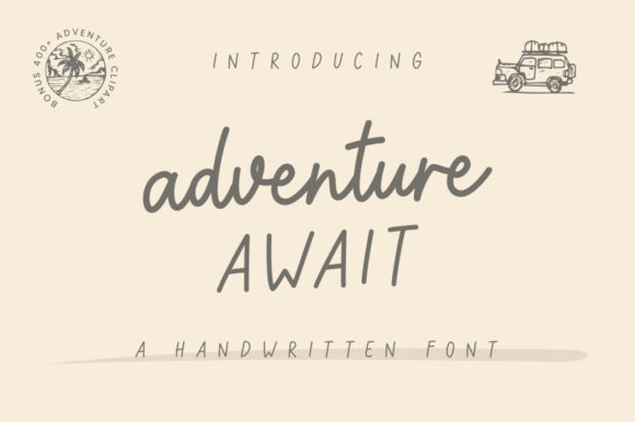 Adventure Await: A Chalkboard-Inspired Handwritten Font for Editorial Design