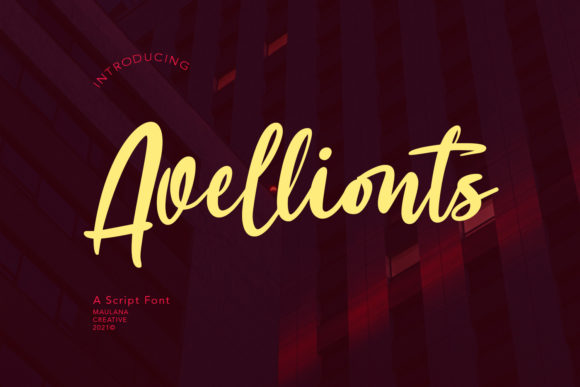 Avellionts: A Timeless Handwritten Font for Elegant Web Design and Branding