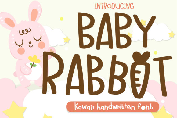 Baby Rabbit Kid: A Charming Handwritten Font for Creative Projects