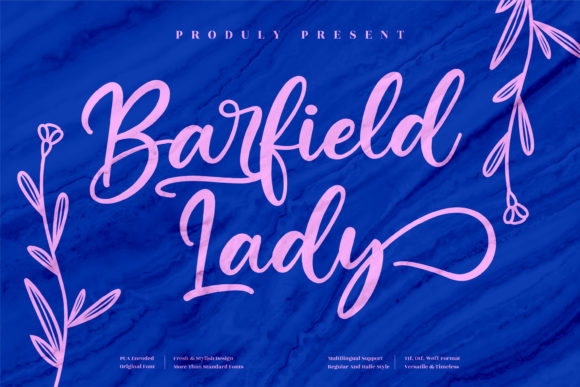 Barfield Lady: A Sweet Handwritten Font for Campaigns That Stand Out