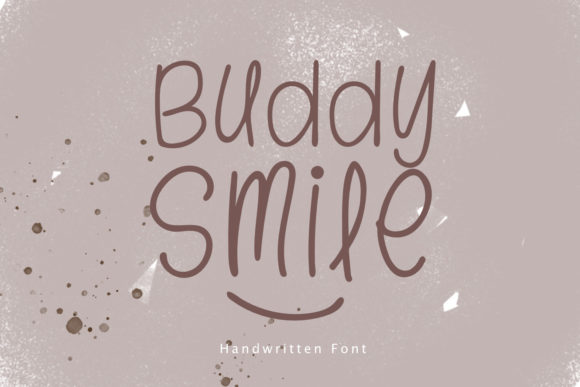 Buddy Smile: A Handwritten Font for Warm Editorial Designs