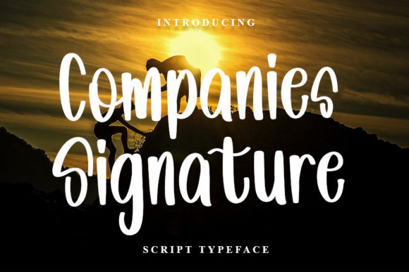Companies Signature: Elegant Handwritten Font for Creative Projects