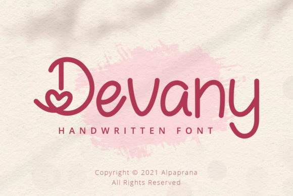 Devany: A Cute Handwritten Font for Brightening Digital Designs