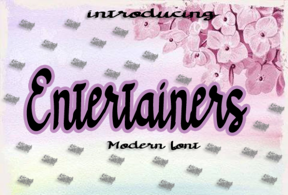 Entertainers: A Joyful Handwritten Font for Web Design and Digital Branding