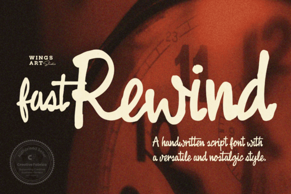 Fast Rewind: A Stylish Handwritten Font for Modern Branding Projects