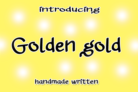 Golden Gold: A Handwritten Font That Elevates Small Business Branding