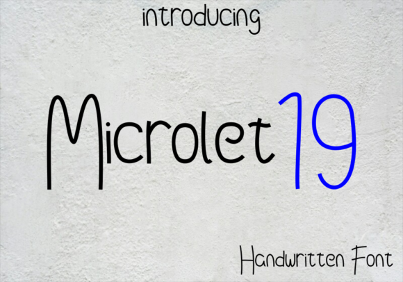 Microlet19: A Charming Handwritten Font for Realistic Branding Projects