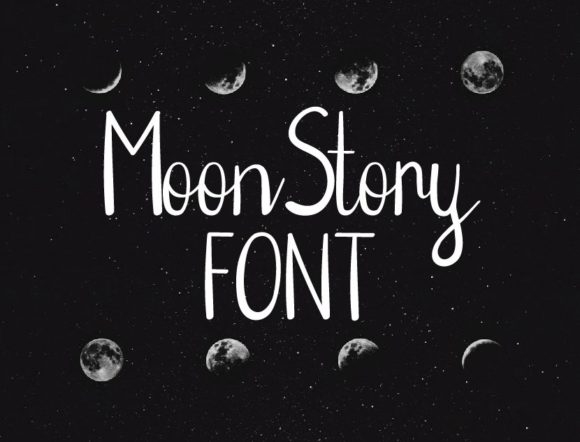 Moon Story: A Sweet Handwritten Font for Crafters and Makers