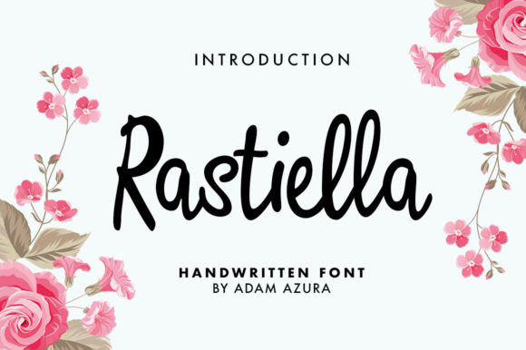 Rastiella: A Delicate Script Font for Creative Designs