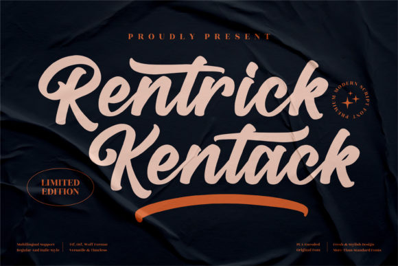 Rentrick Kentack: A Handwritten Font That Elevates Maker Designs