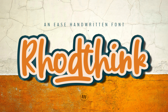 Rhodthink: A Cool Handwritten Font for Relaxed Branding Projects