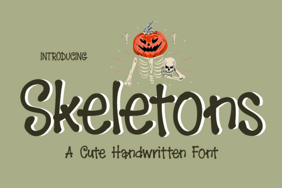 Skeletons: A Quirky Handwritten Font for Editorial Charm