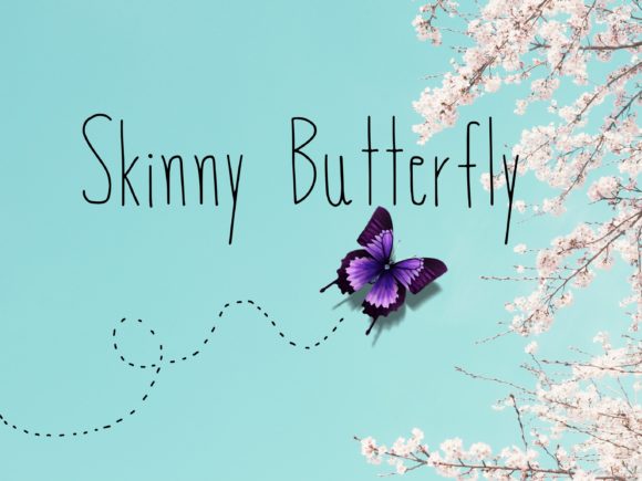 Skinny Butterfly: A Charming Handwritten Font for Editorial Design