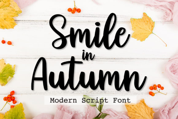 Smile in Autumn Font: A Friendly Handwritten Typeface for Business Branding