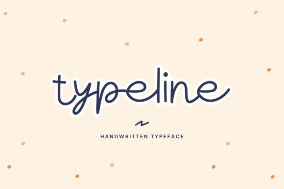 Typeline: A Sweet Script Handwritten Font for Bright Brand Designs