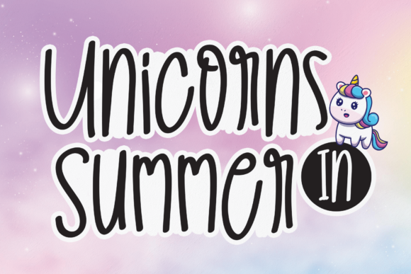 Unicorns in Summer Font: A Web Designer’s Take on Playful Typography