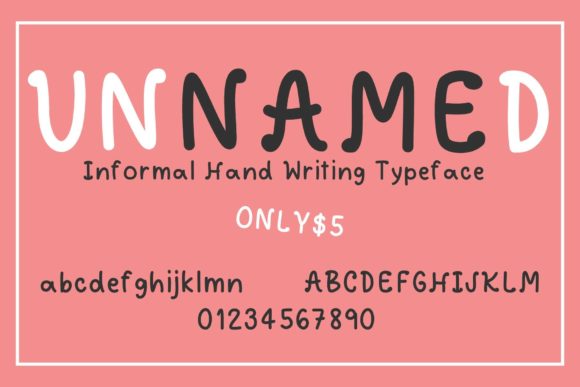 Unnamed: The Sweet Handwritten Font for Campaigns That Connect
