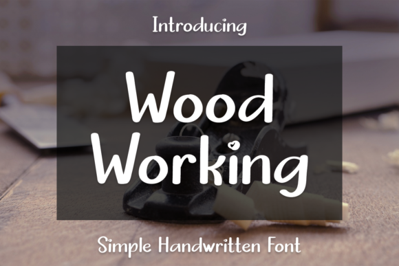 Wood Working: A Cute Handwritten Font for Children-Themed Web Designs